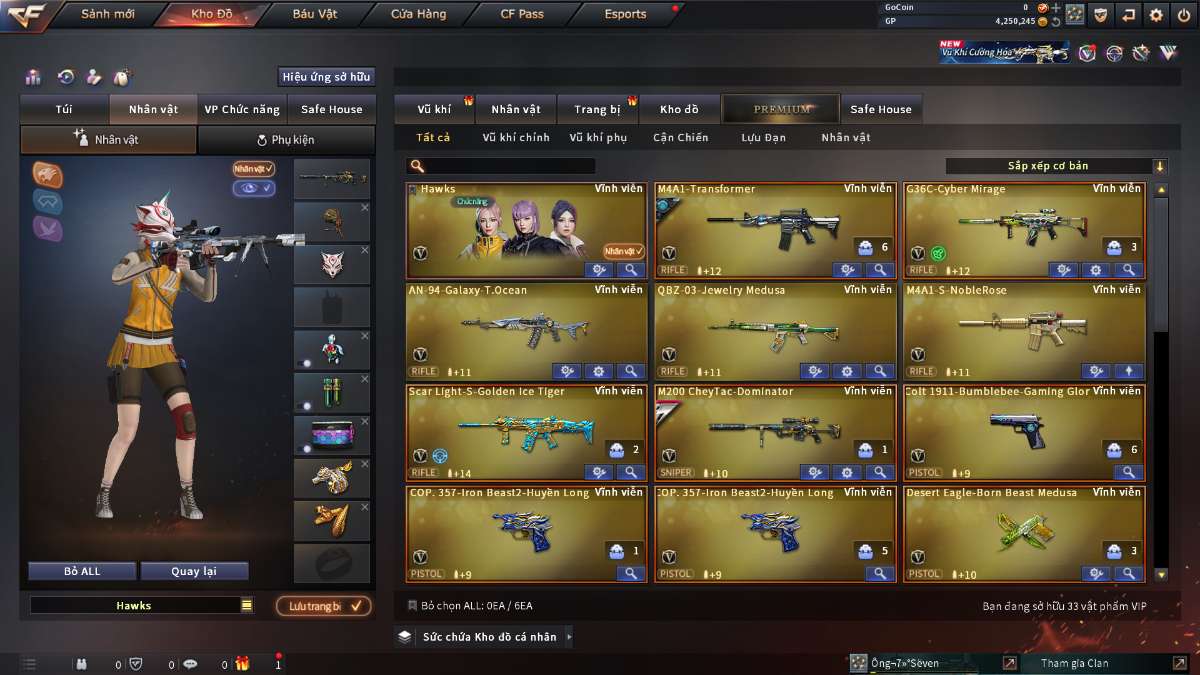 shop acc cf uy tin gia re